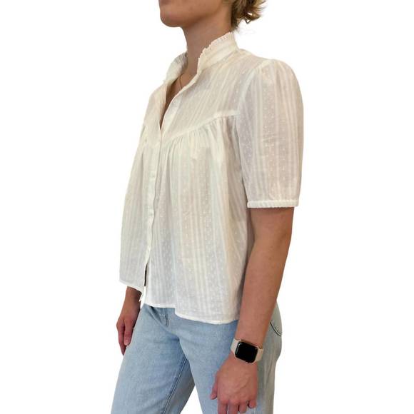 NEW TAYLOR TILLMAN clara top in white - Picture 3 of 3